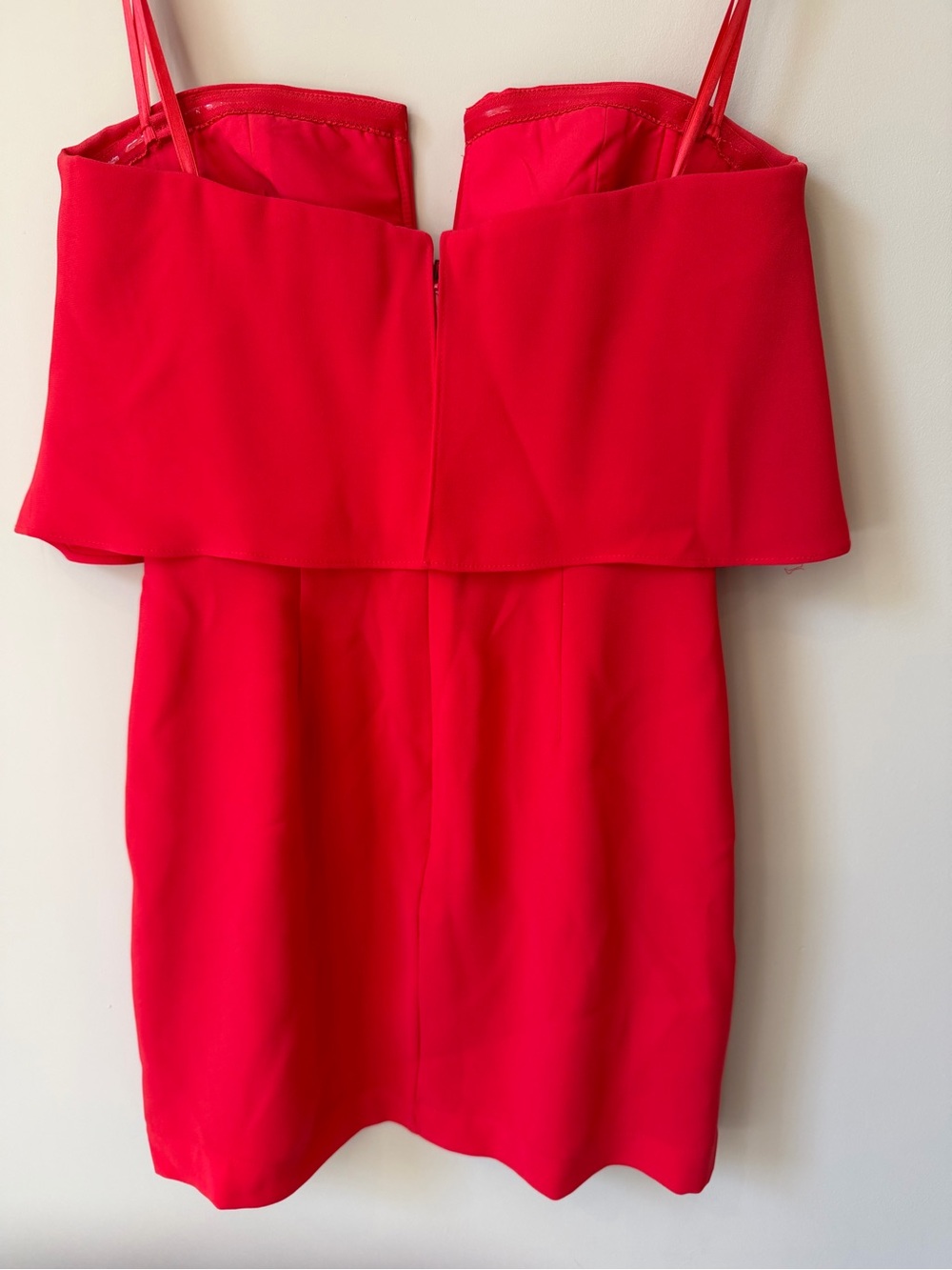 BCBGMaxAzria Strapless Scarlet Red Mini Dress - Picture 5 of 5